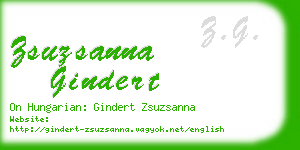 zsuzsanna gindert business card